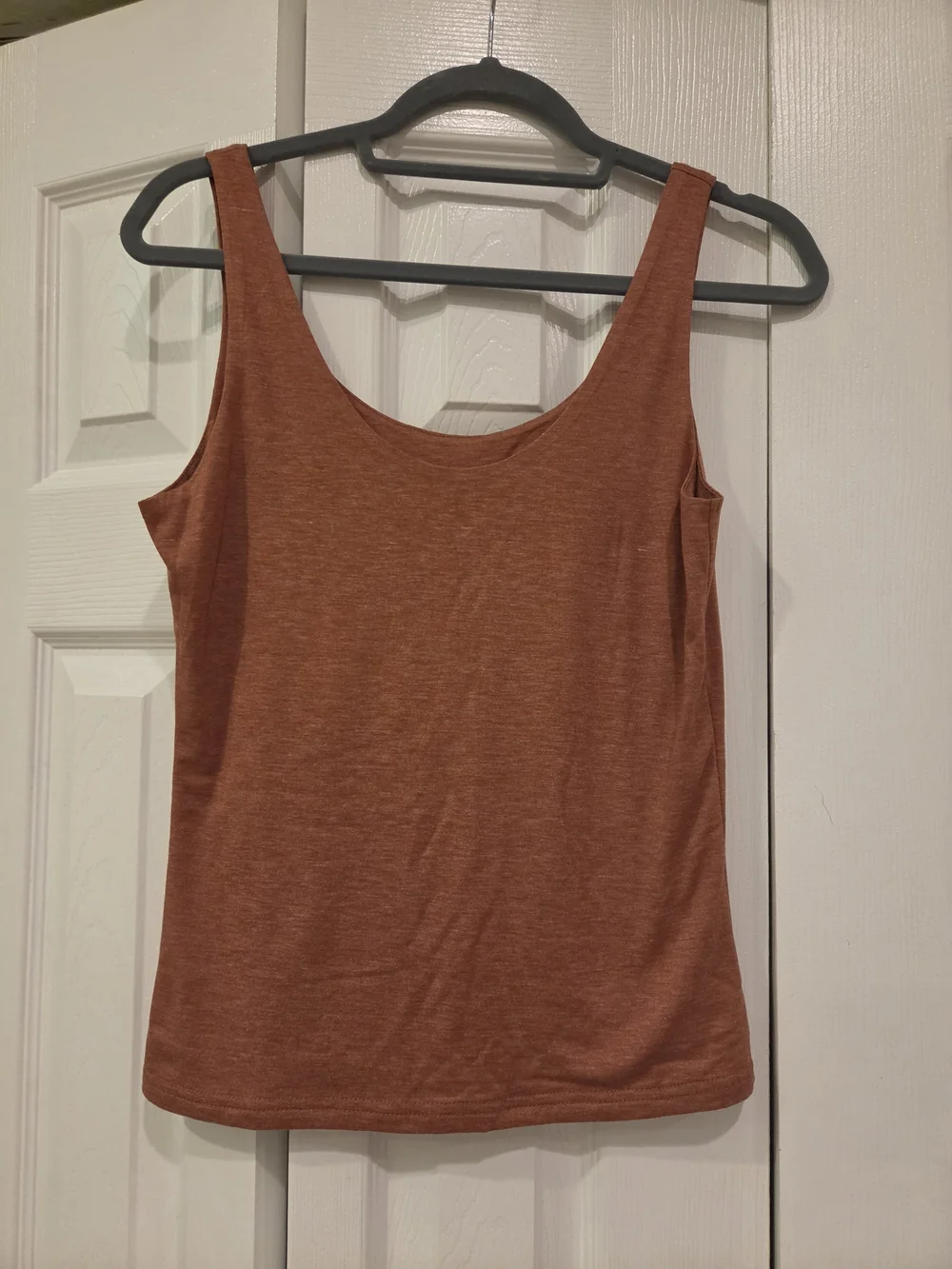 Burnt Orange Scoop Neck Tank - Picture 1 of 3